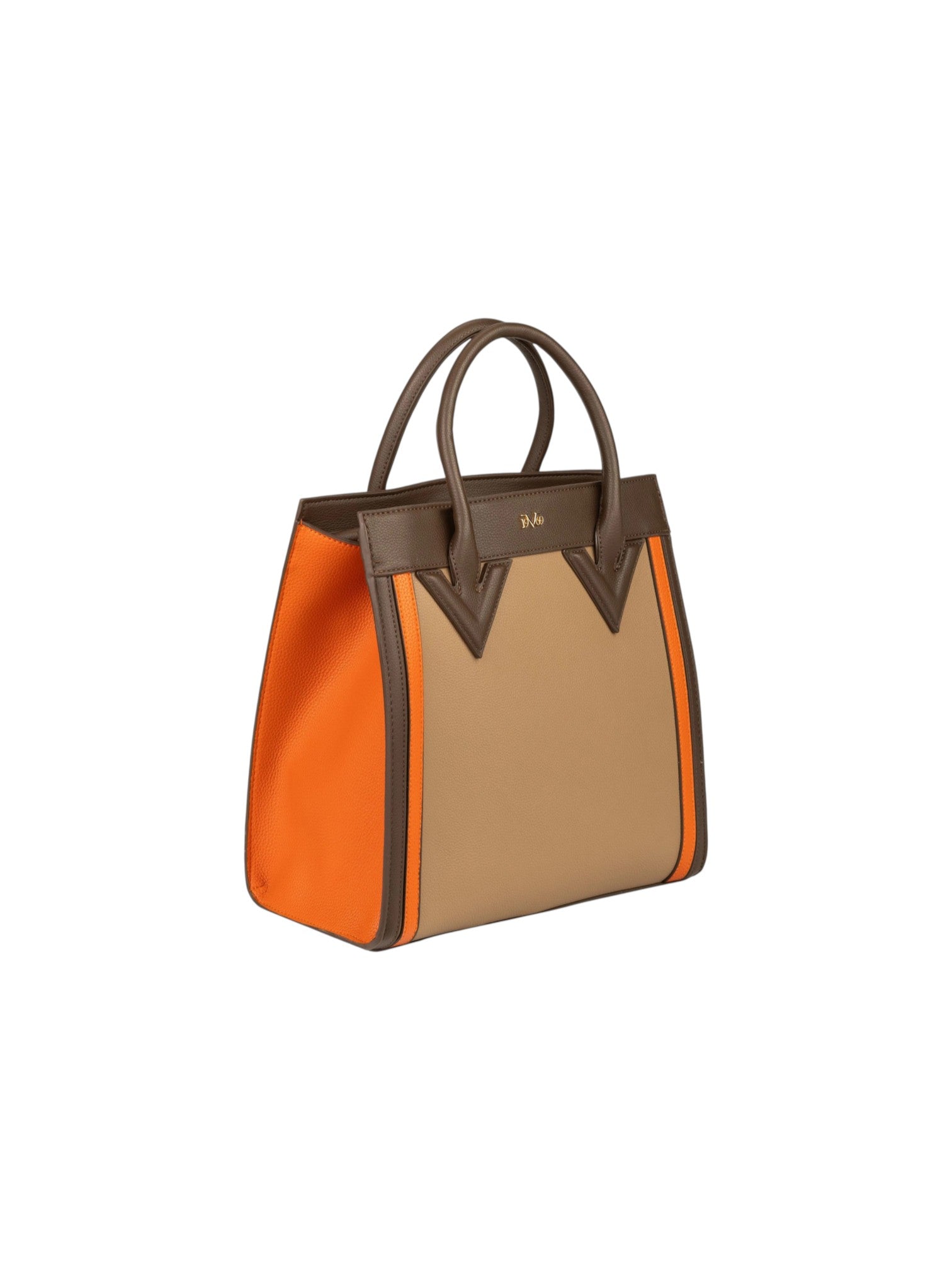 19V69 Italia Lotte Women's Taupe/Orange Handbag