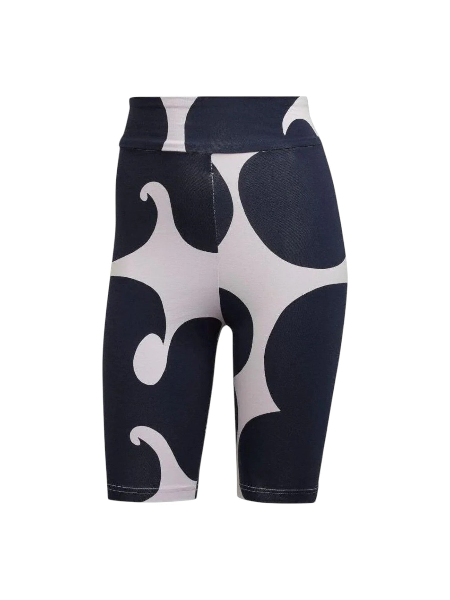 Navy blue shorts with white abstract pattern on a white background. Adidas, Monza Outlet, Monza Fashion, Shein Outlet