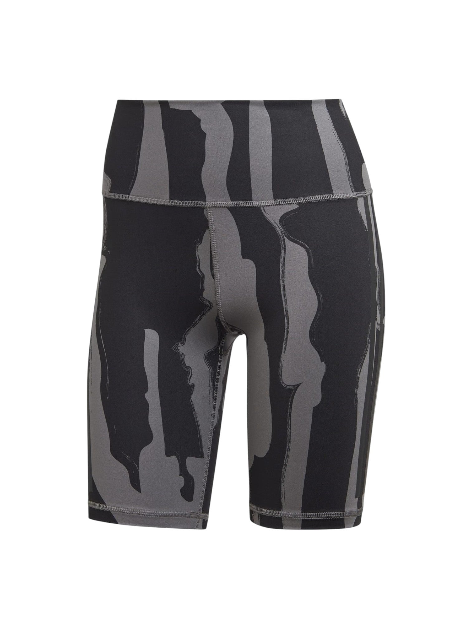 Black and gray patterned shorts on a white background. Adidas, Monza Outlet, Monza Fashion, Shein Outlet