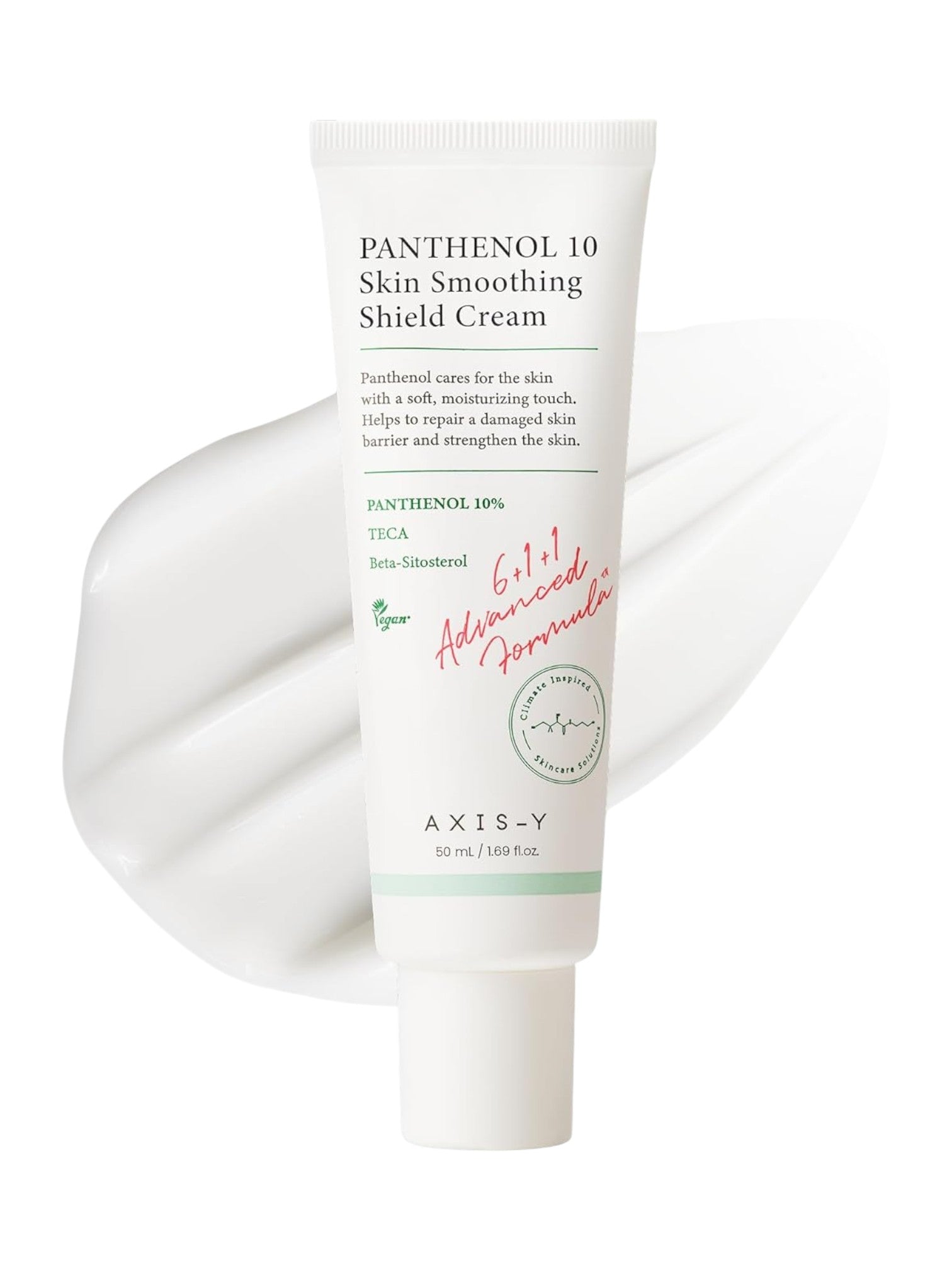 Axis-Y Panthenol 10 Skin Smoothing Shield Cream tube on a white background. Axis-y, Monza Outlet, Monza Fashion, Shein Outlet