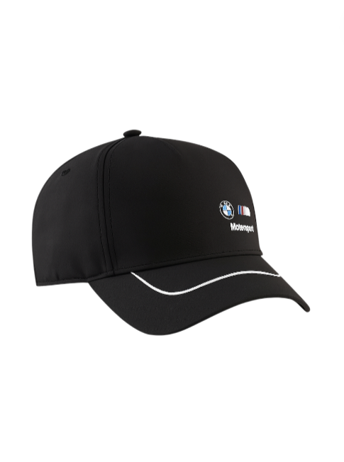 Black cap with BMW logo on a white background monza outlet, Shein outlet, monza fashion