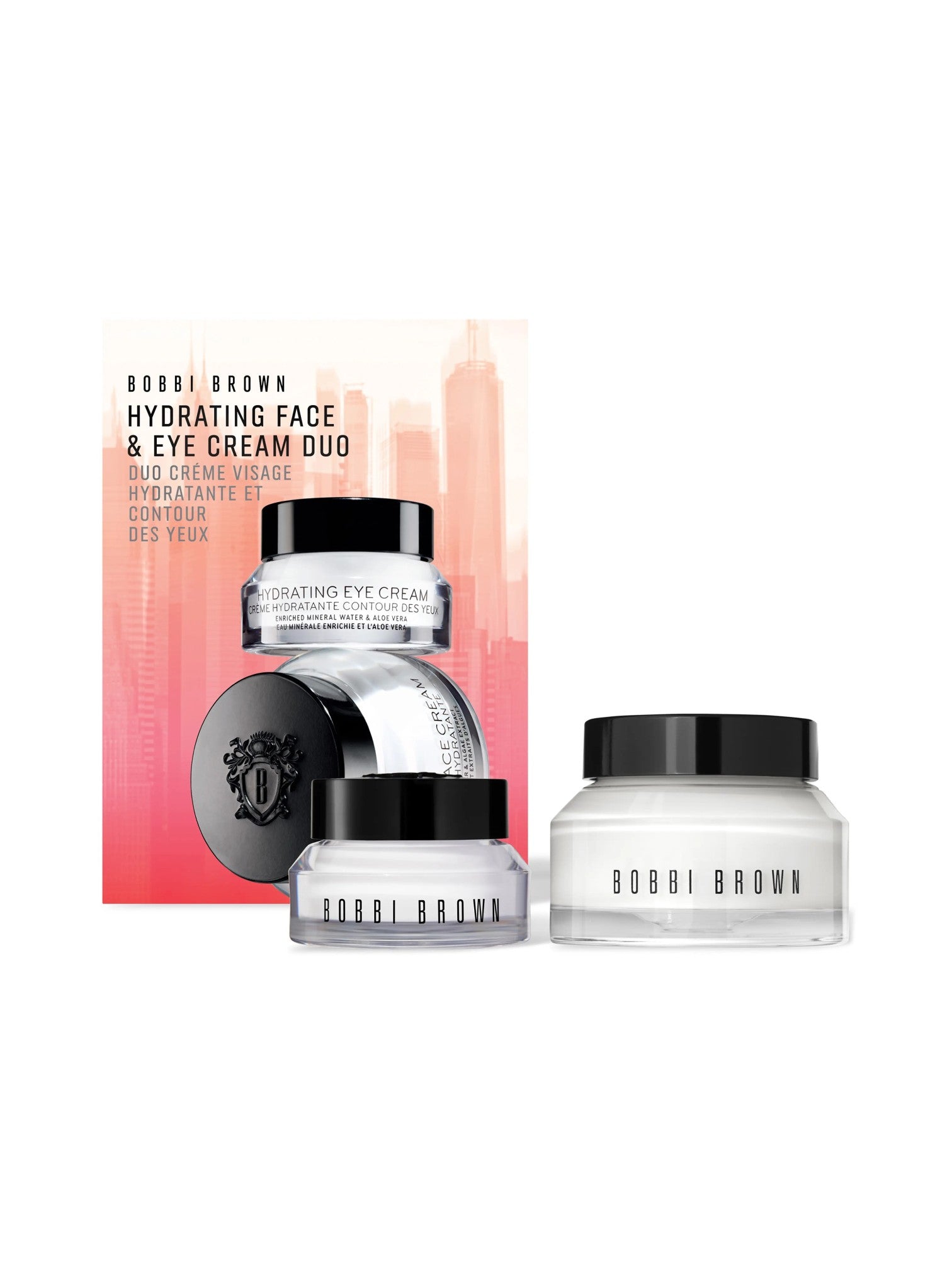 Bobbi Brown Hydrating Face & Eye Cream Duo on a white background. Bobbi Brown, Monza Outlet, Monza Fashion, Shein Outlet