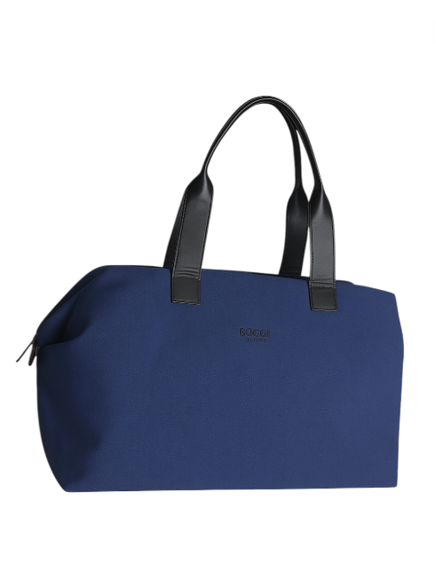 Boucheron Quatre Iconic blue quilted handbag and the Boucheron logo, displayed on a white background Monza Outlet