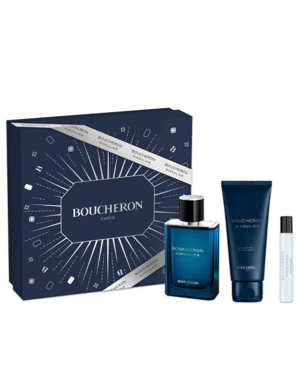 Boucheron perfume set with a box on a white background Monza Outlet