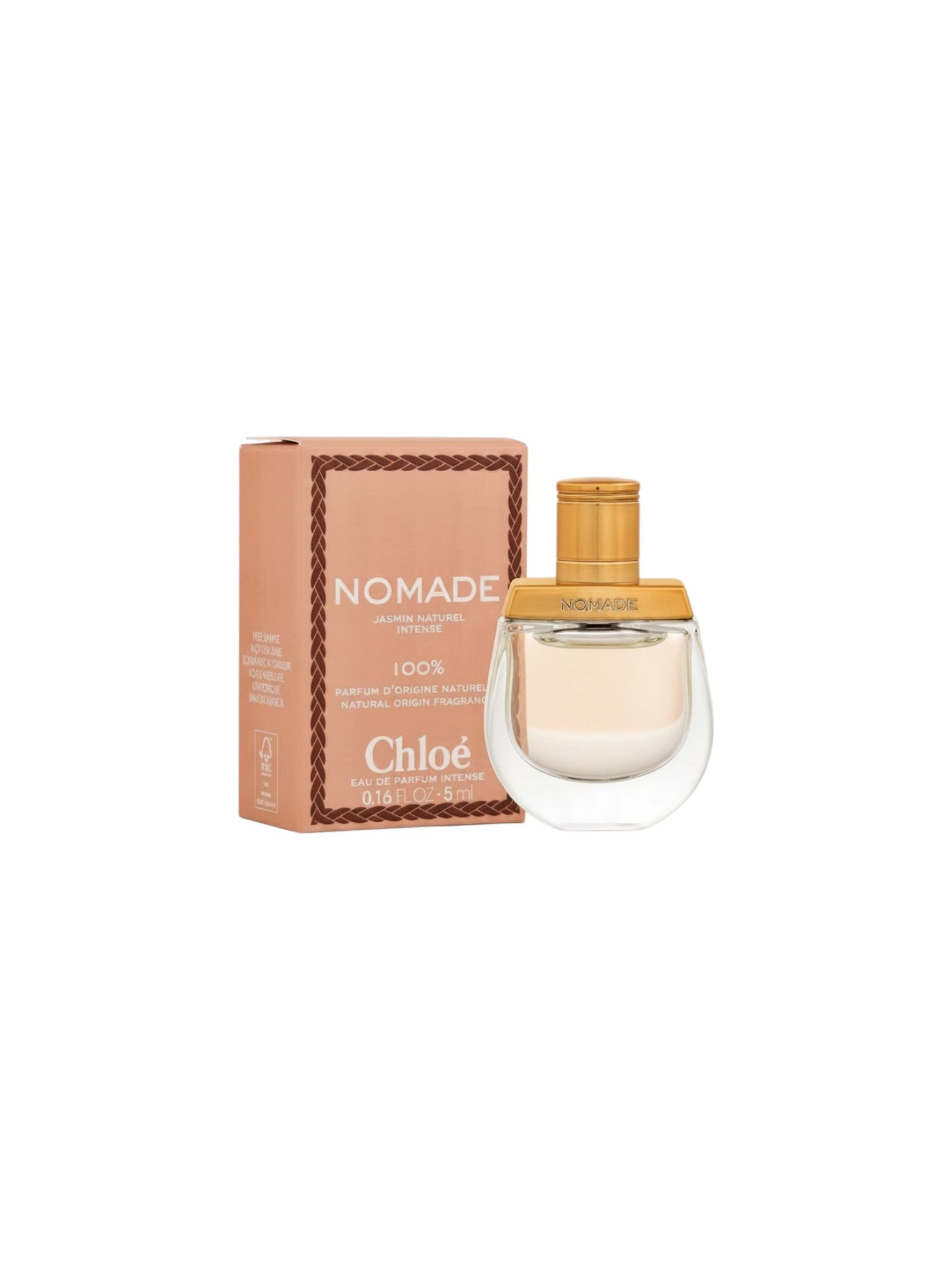 Chloe Nomade perfume bottle and packaging on a white background. Chloe, Monza Outlet, Monza Fashion, Shein Outlet