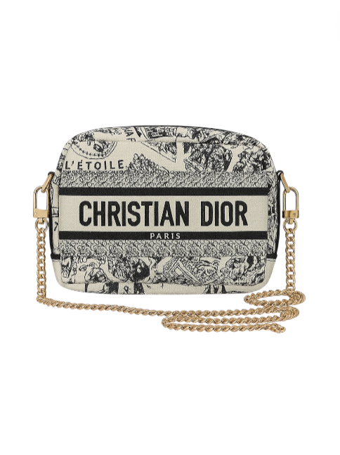 Christian Dior handbag with chain strap on a white background Monza Outlet