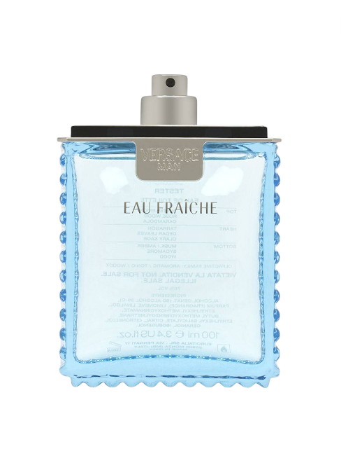 Perfume bottle labeled 'Eau Fraçè' on a white background