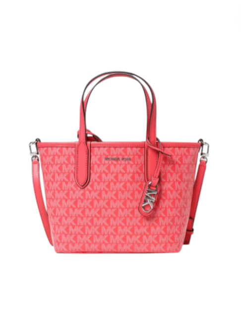 Red handbag with a visible brand logo on a white background monza outlet, Shein outlet, monza fashion