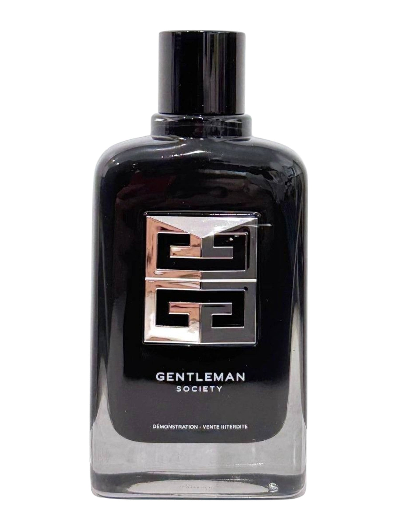 Black perfume bottle with 'Gentleman Society' logo on a white background Monza outlet, monza fashion, shein outlet, shien outlet