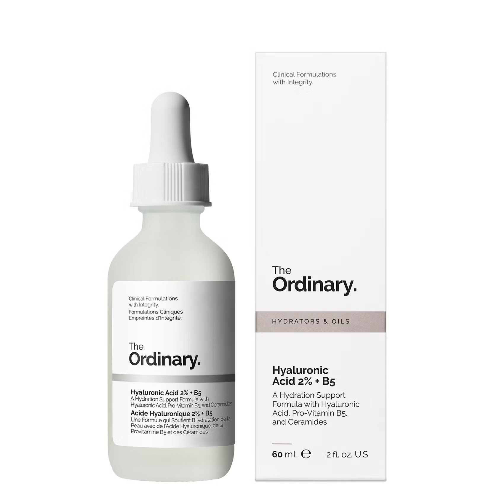 The Ordinary skincare bottle and packaging on a white background Monza Outlet