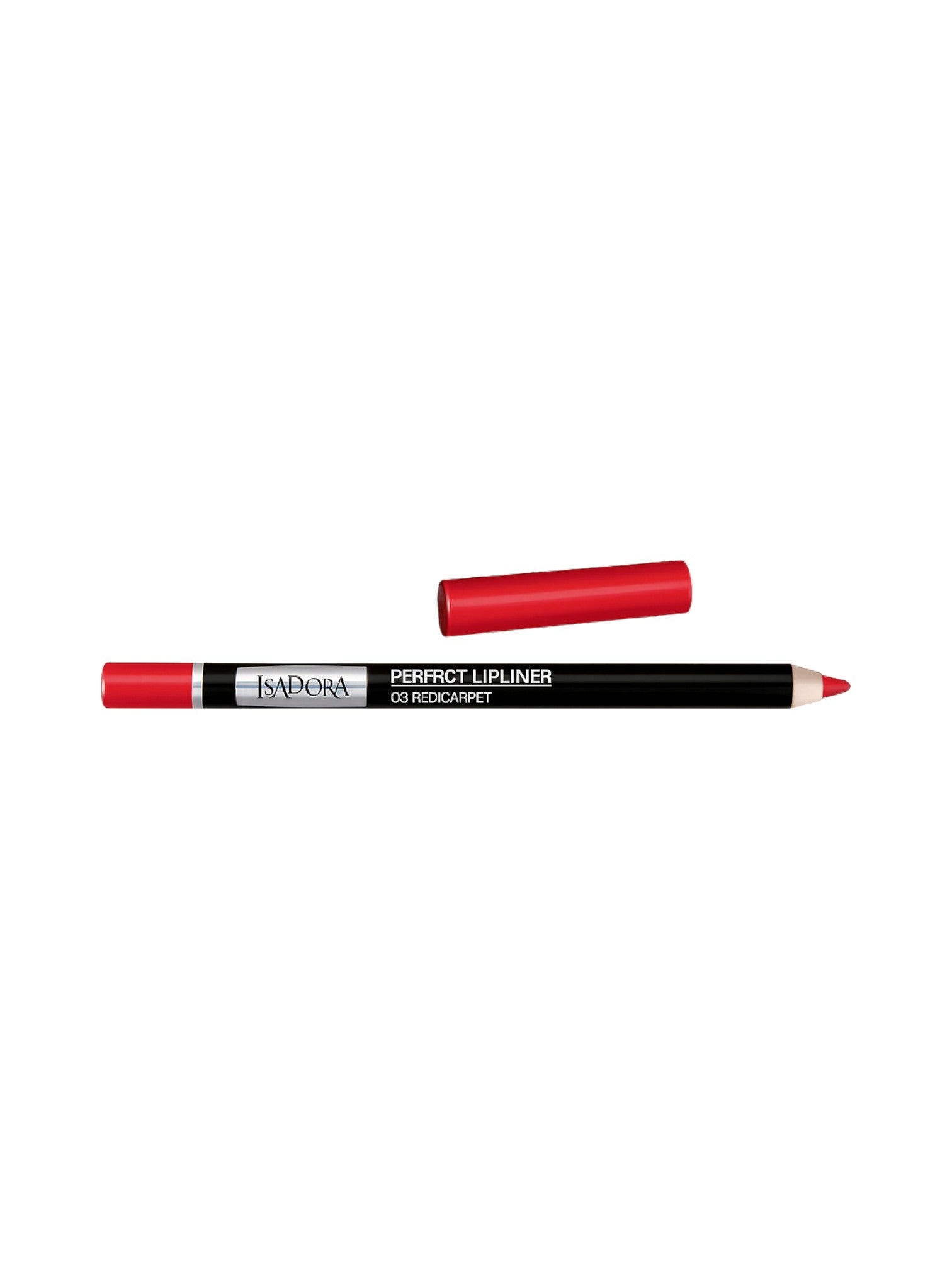 Two lip liner pencils, one red and one black, on a white background IsaDora Monza Outlet