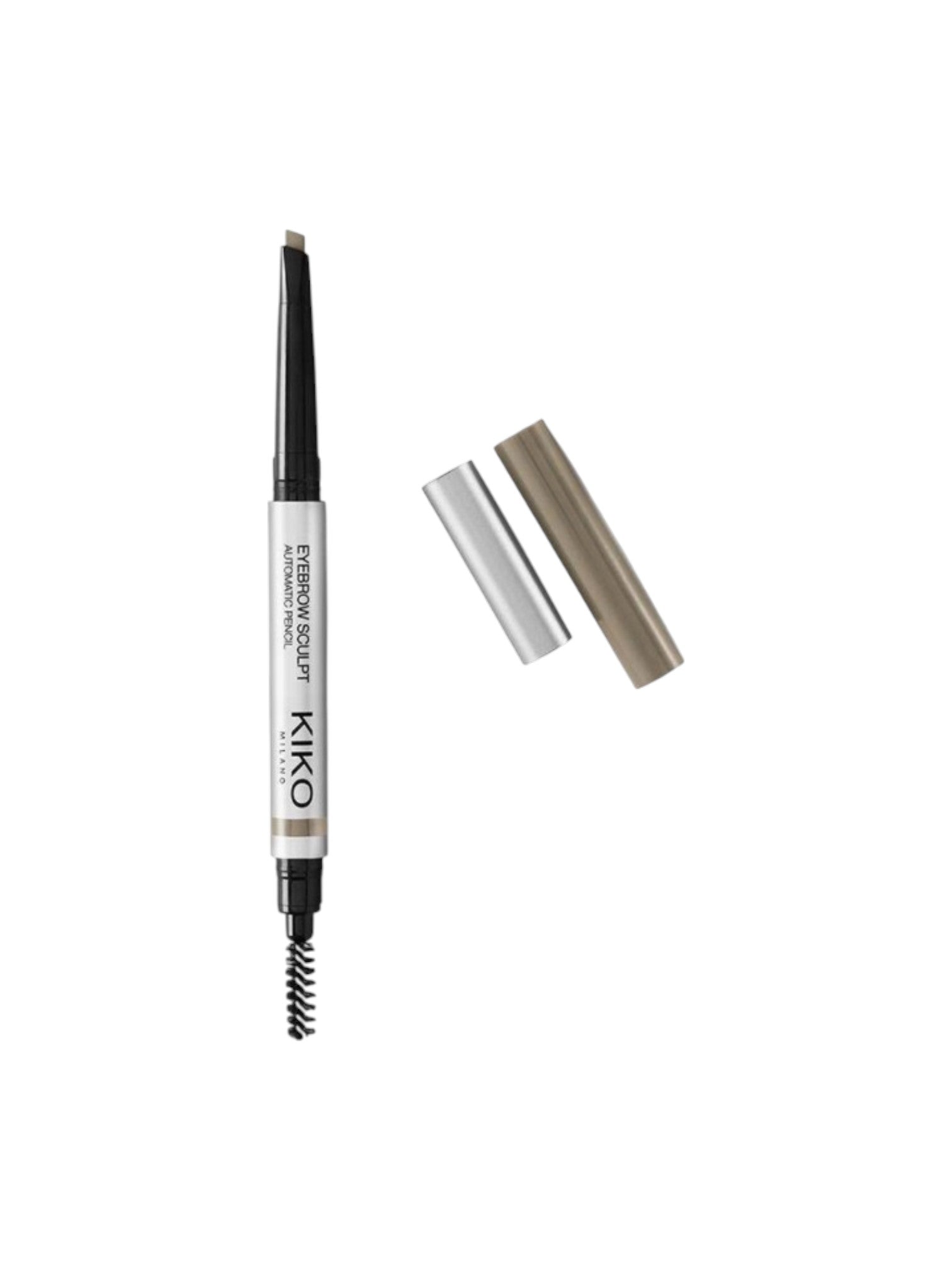 Kiko eyebrow pencil with cap on a white background. Kiko, Monza Outlet, Monza Fashion, Shein Outlet