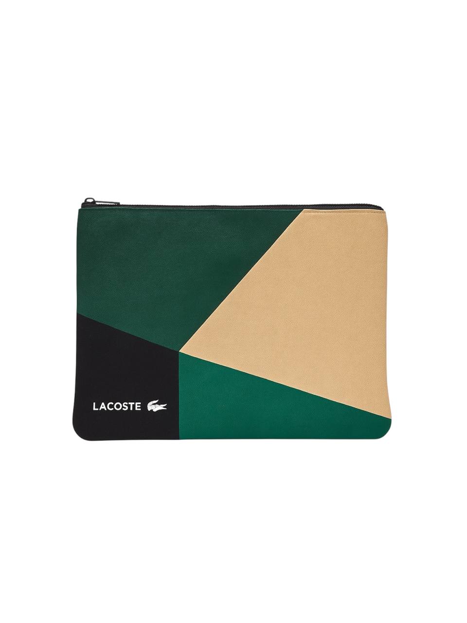 Green and beige pouch with Lacoste logo on a white background Lacoste Monza Outlet