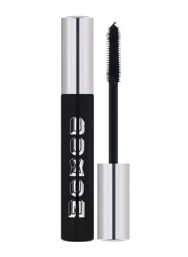 Mascara with black casing and silver top on a white background Monza fashion outlet, monza outlet, shein outlet, shien outlet cosmetics, makeup, perfume