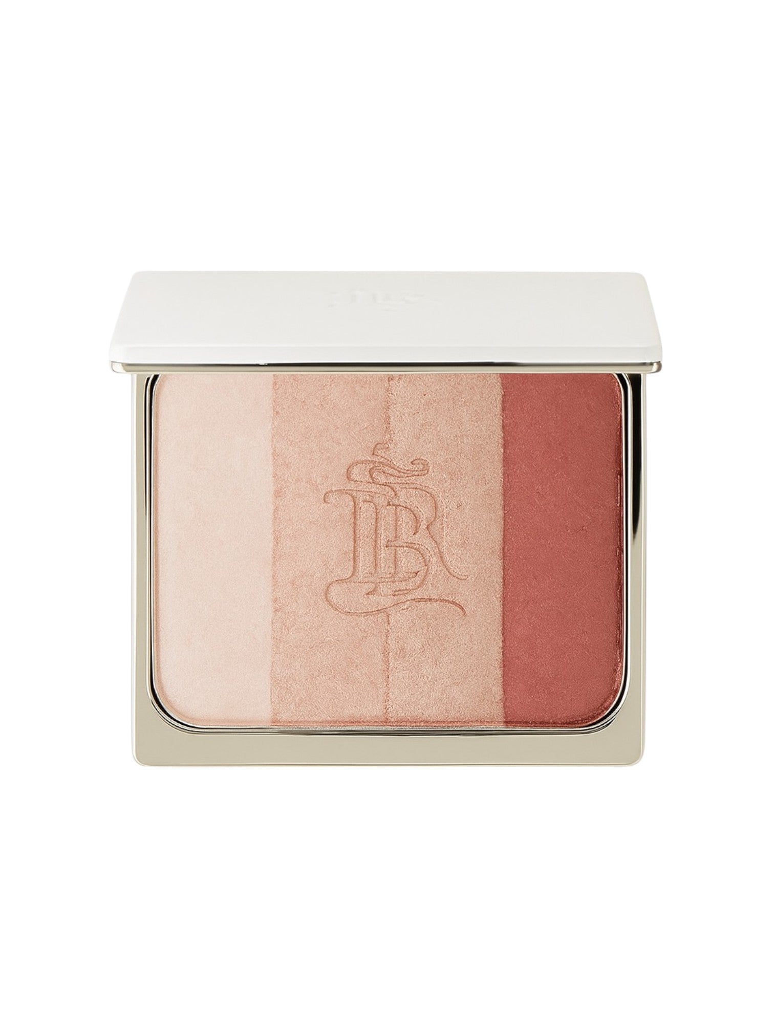 Makeup product with two shades of blush in a compact case on a white background Monza outlet, monza fashion, shein outlet, shien outlet