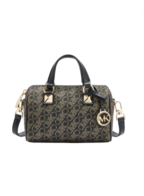 Designer handbag with brand logo on a white background monza outlet, Shein outlet, monza fashion