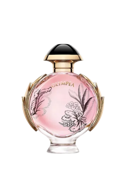 Perfume bottle with floral design on a white background Monza Outlet, Monza Fashion, Shein Outlet