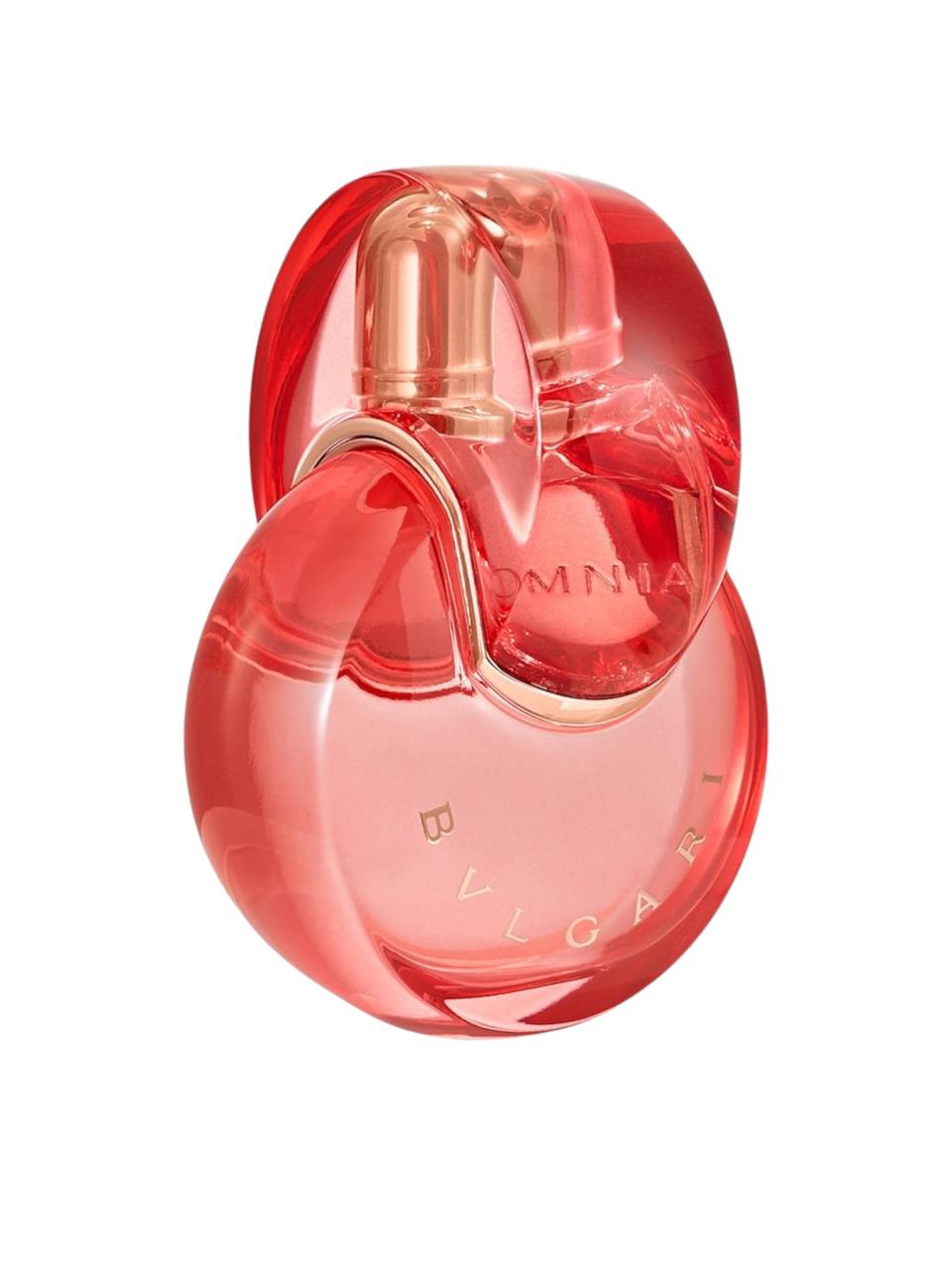 Red perfume bottle with gold accents on a white background Monza outlet, monza fashion, shein outlet, shien outlet