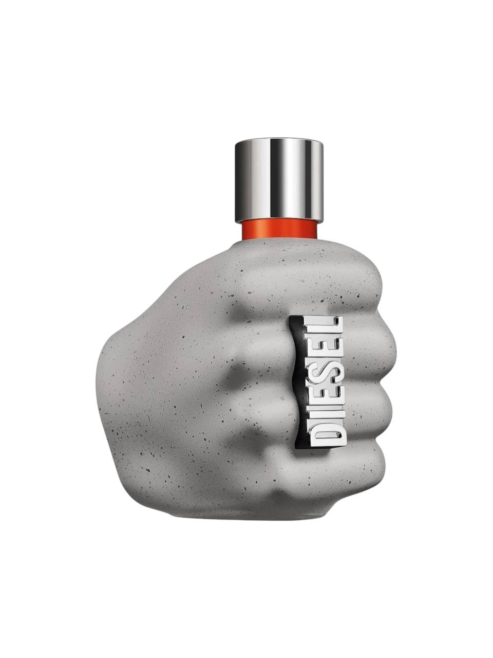 Concrete hand-shaped perfume bottle with Diesel logo on a white background Diesel Monza Outlet
