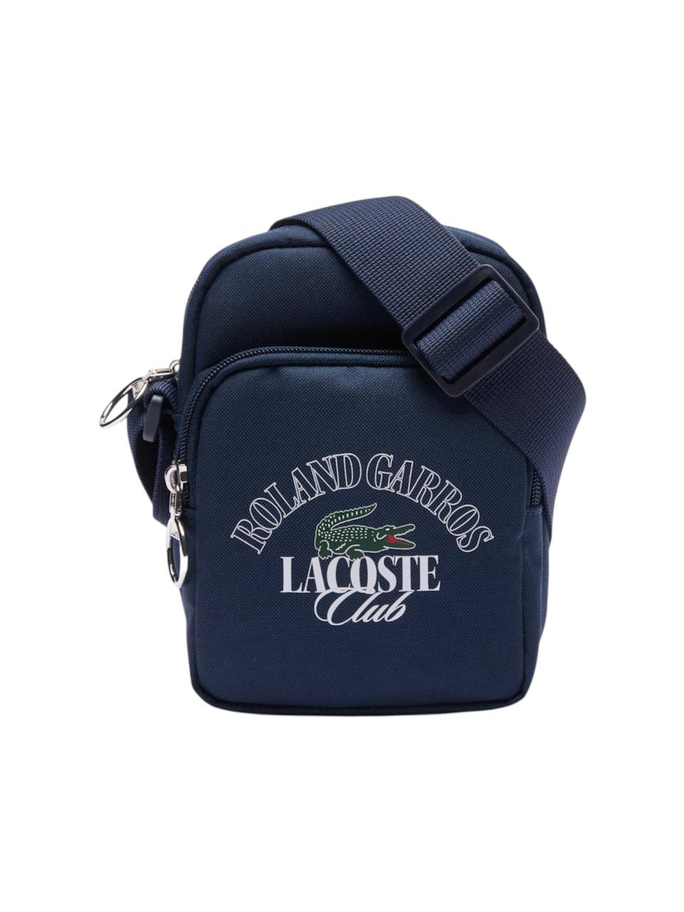 Navy blue bag with Lacoste branding on a white background Lacoste Monza Outlet