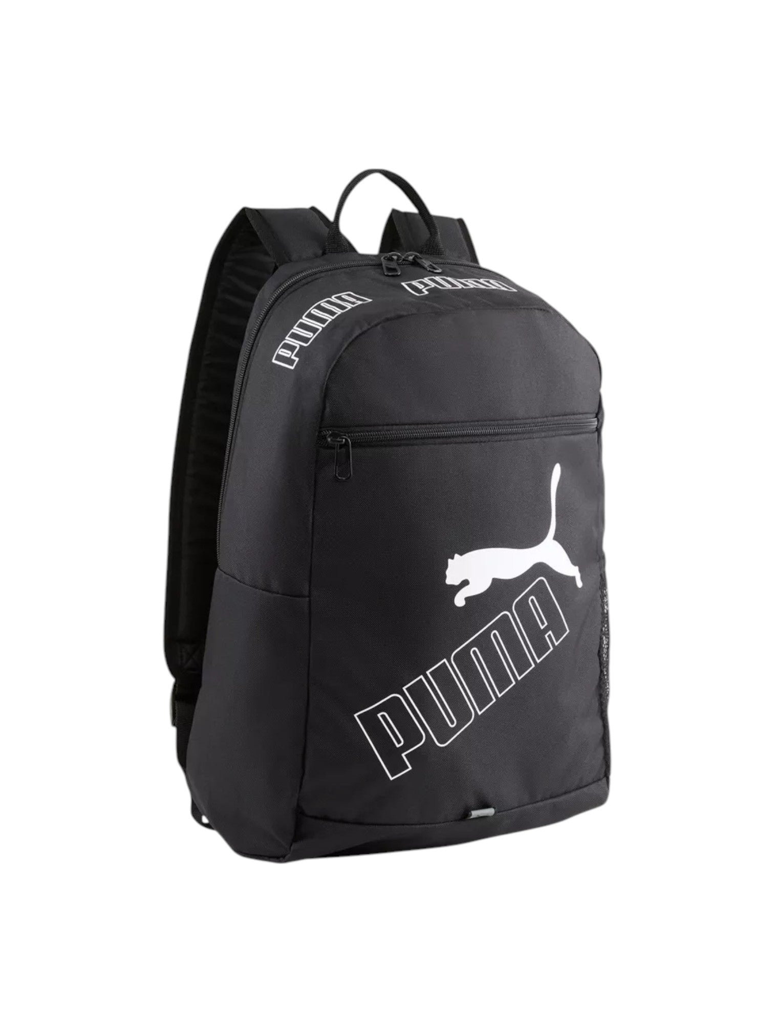 Black Puma backpack on a white background. Puma, Monza Outlet, Monza Fashion, Shein Outlet