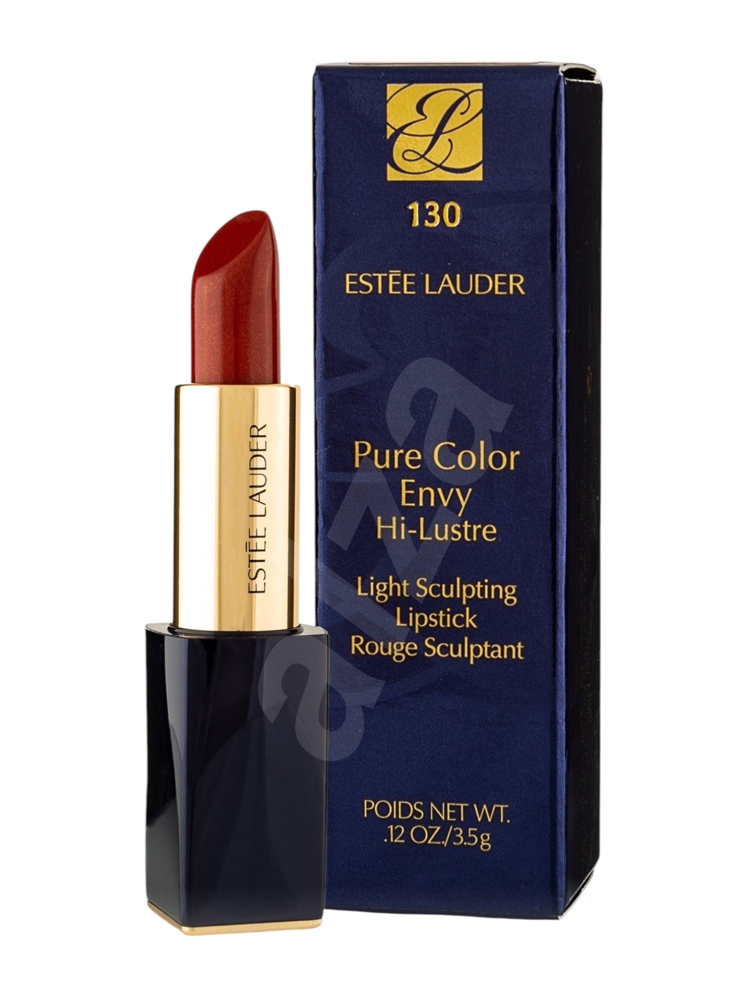 Estée Lauder Pure Color Envy Hi-Lustre lipstick with packaging on a white background Monza Outlet