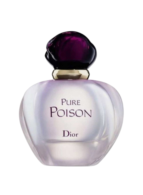 Dior Pure Poison perfume bottle on a white background. Dior Monza Outlet