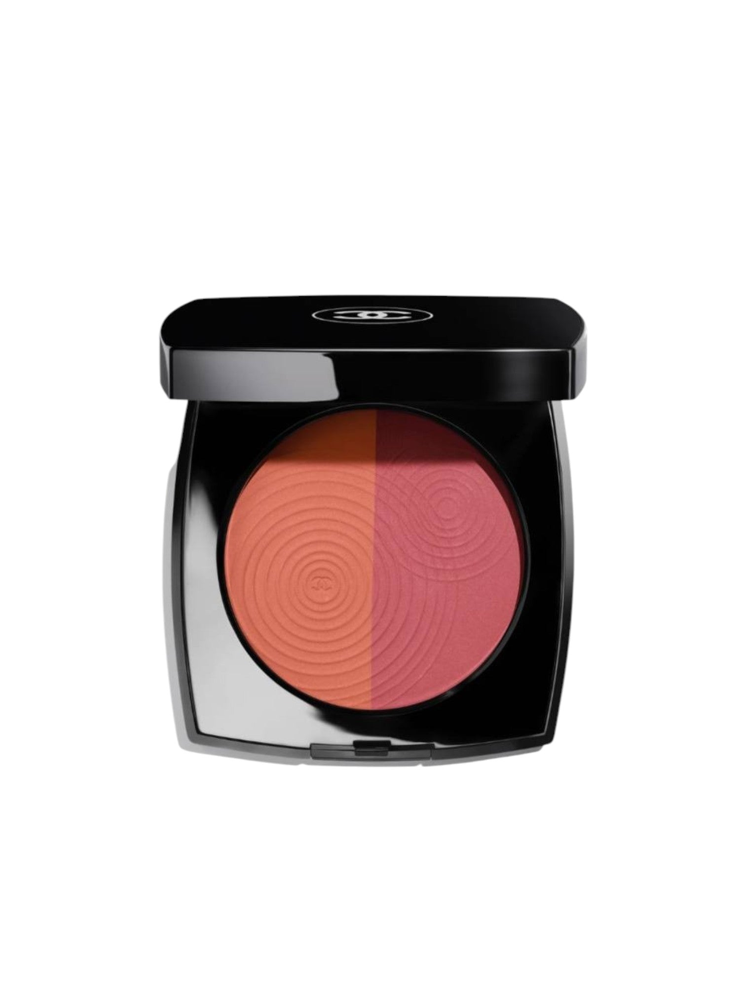 Dior makeup compact with two shades of blush on a white background. Monza Outlet