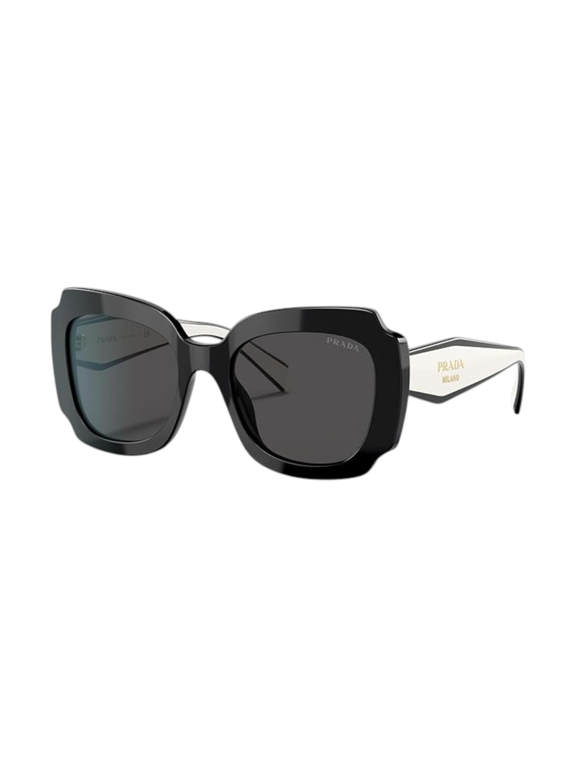 Black sunglasses with a brand logo on a white background Monza Outlet