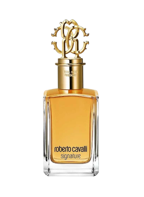 Roberto Cavalli signature perfume bottle on a white background Signature Monza Outlet