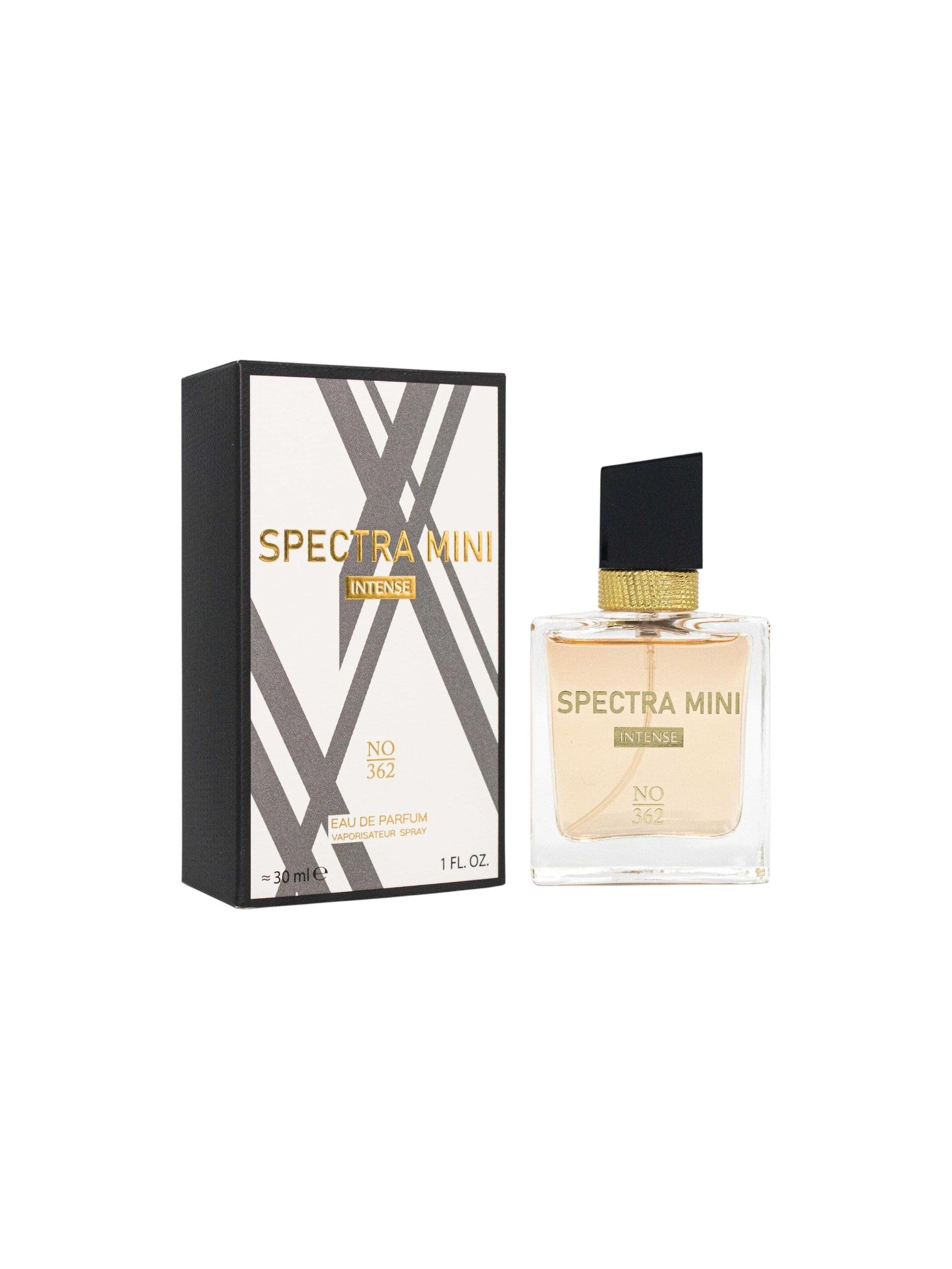 Spectra Mini perfume bottle and packaging on a white background. Spectra Mini, Monza Outlet, Monza Fashion, Shein Outlet