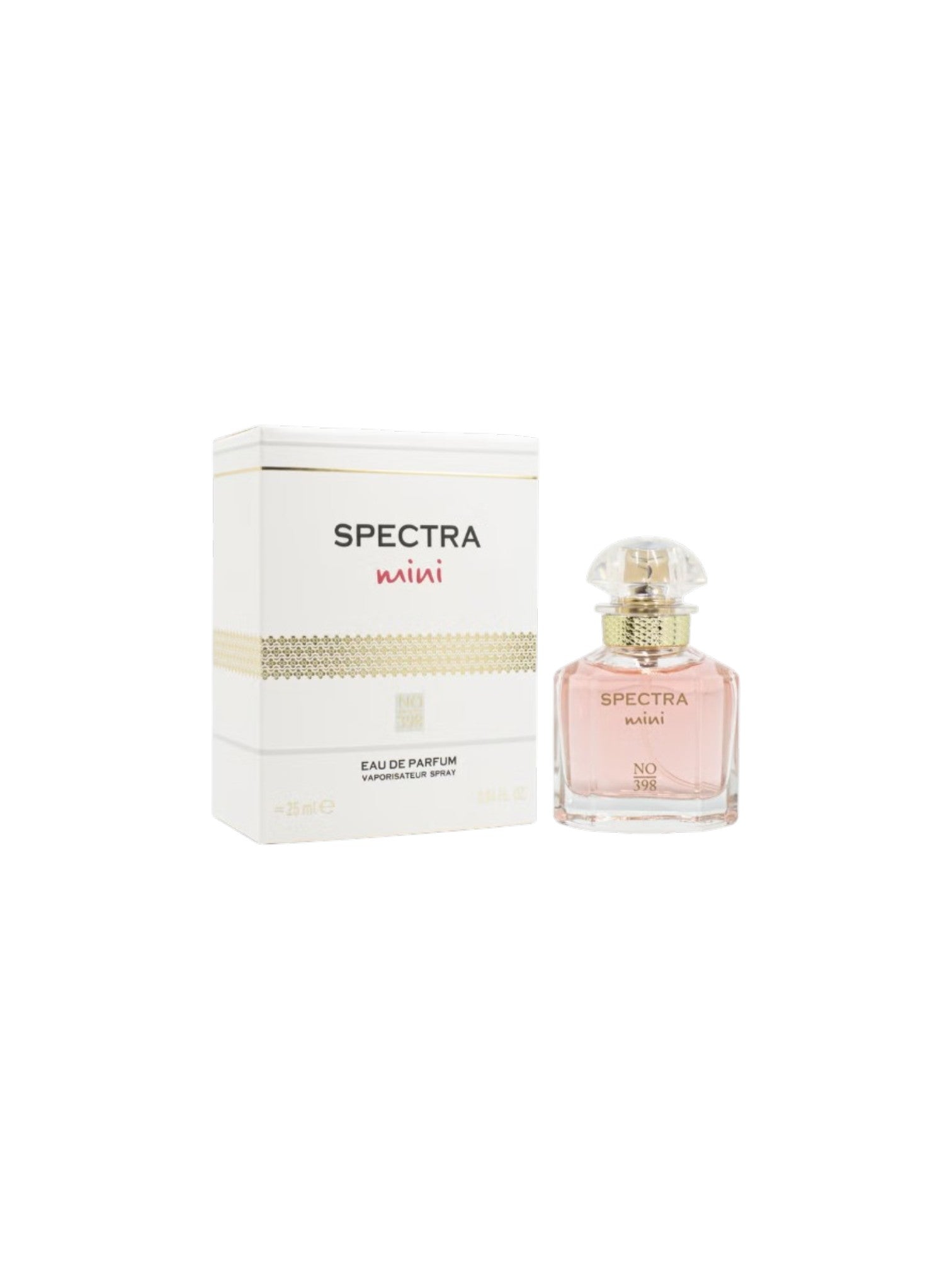 Spectra Rania perfume bottle and packaging on a white background. Spectra, Monza Outlet, Monza Fashion, Shein Outlet