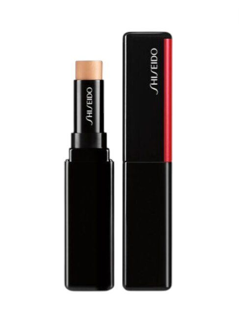 Shiseido makeup stick with black casing and red accent on a white background Monza Outlet