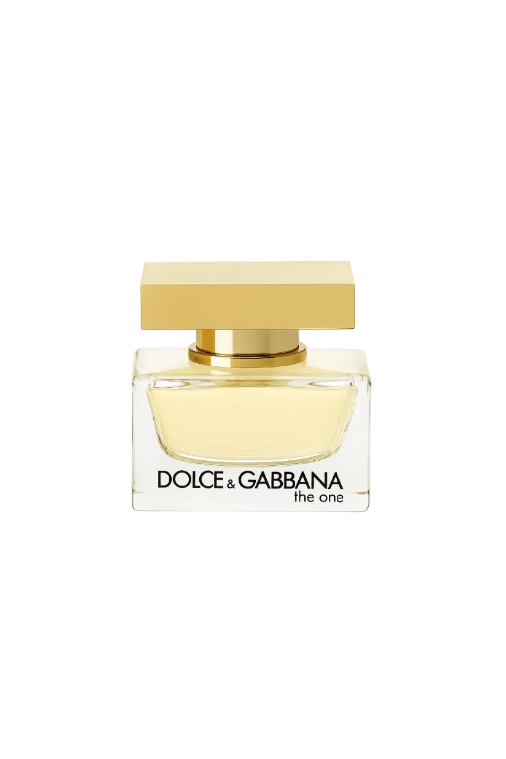Dolce & Gabbana perfume bottle with gold cap on a white background Dolce Gabbana Monza Outlet