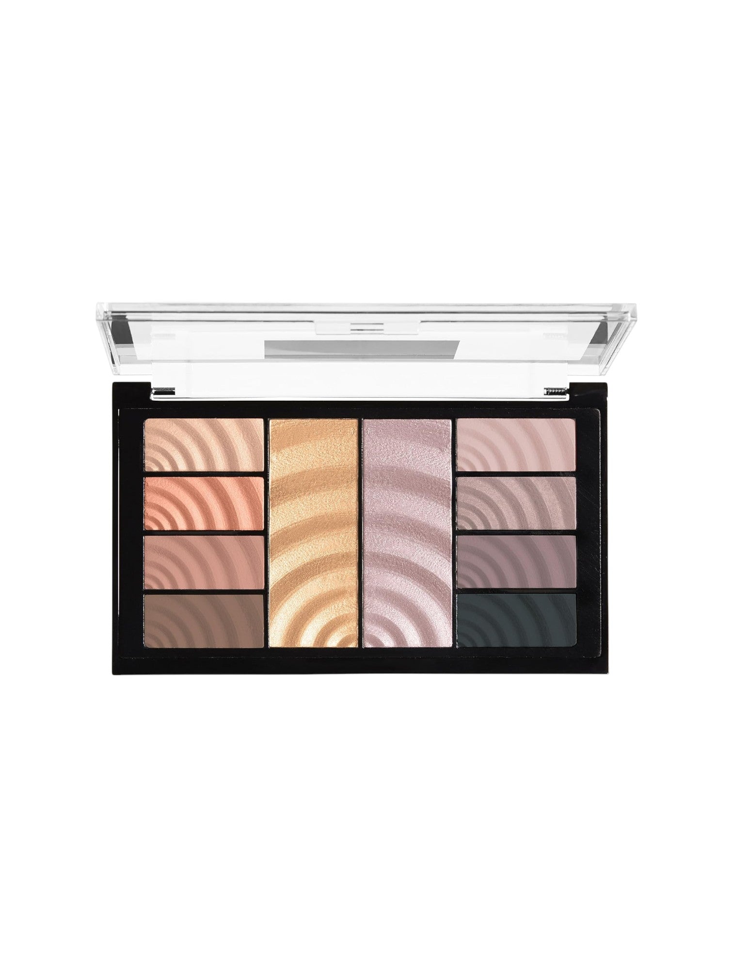 Makeup palette with various shades on a white background Maybelline Monza Outlet