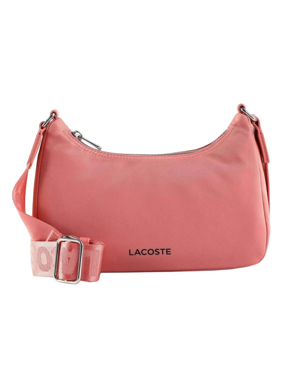 Pink handbag with a visible Lacoste logo on a white background Lacoste Monza Outlet