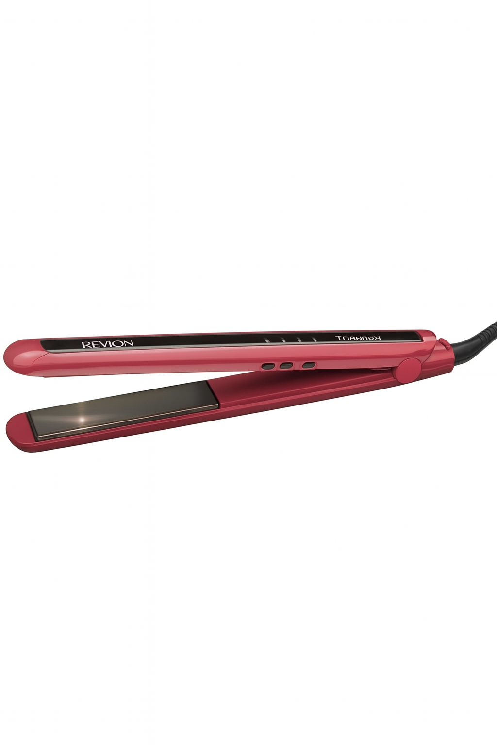 Red hair straightener with Revlon branding on a white background Revlon Monza Outlet