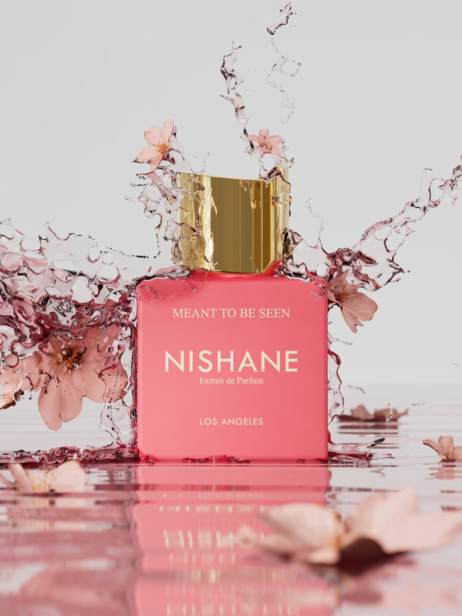 Nishane perfume bottle with floral elements on a light background. Nishane, Monza Outlet, Monza Fashion, Shein Outlet