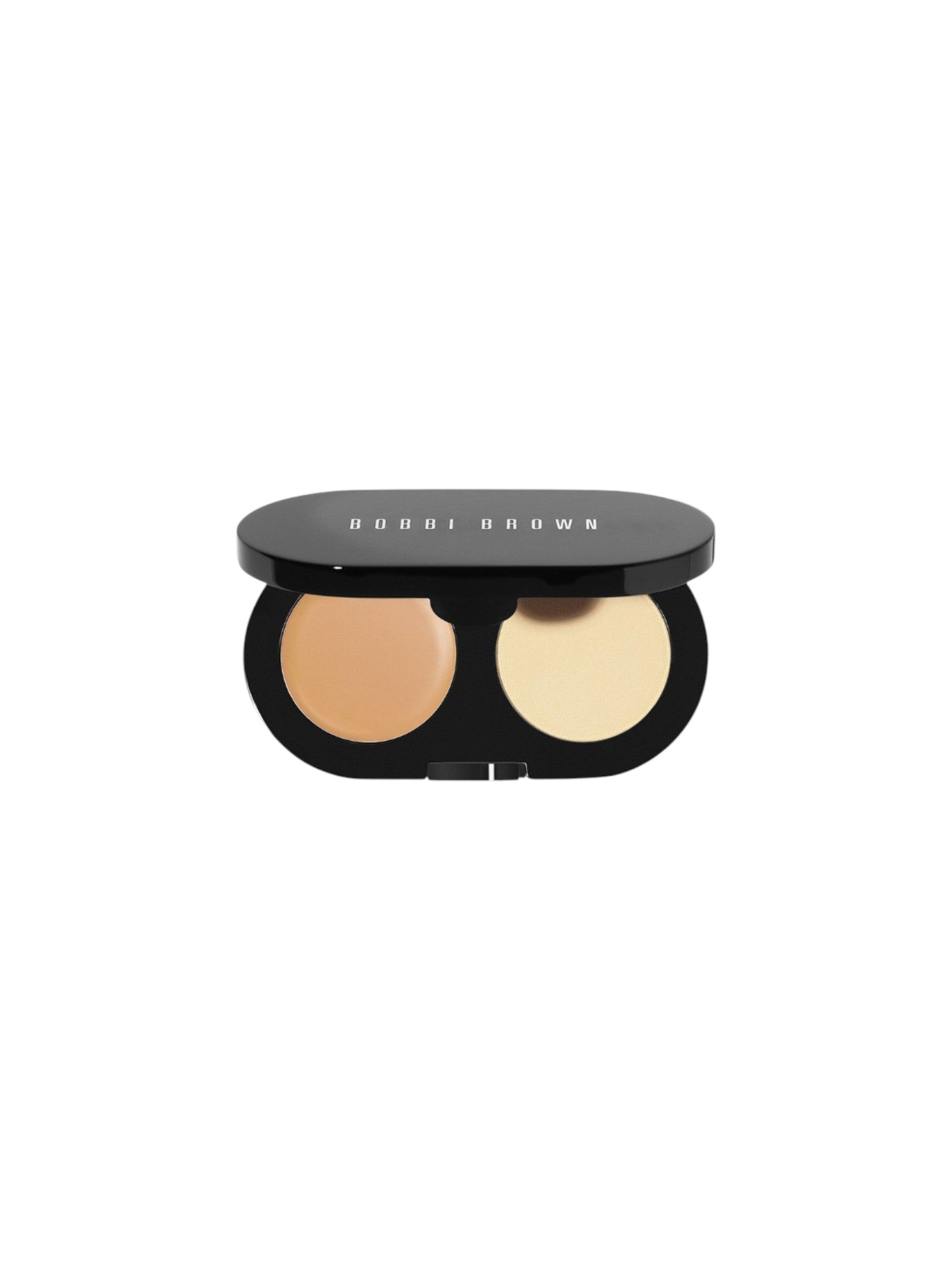 Bobbi Brown makeup compact with two shades on a white background. Bobbi Brown, Monza Outlet, Monza Fashion, Shein Outlet