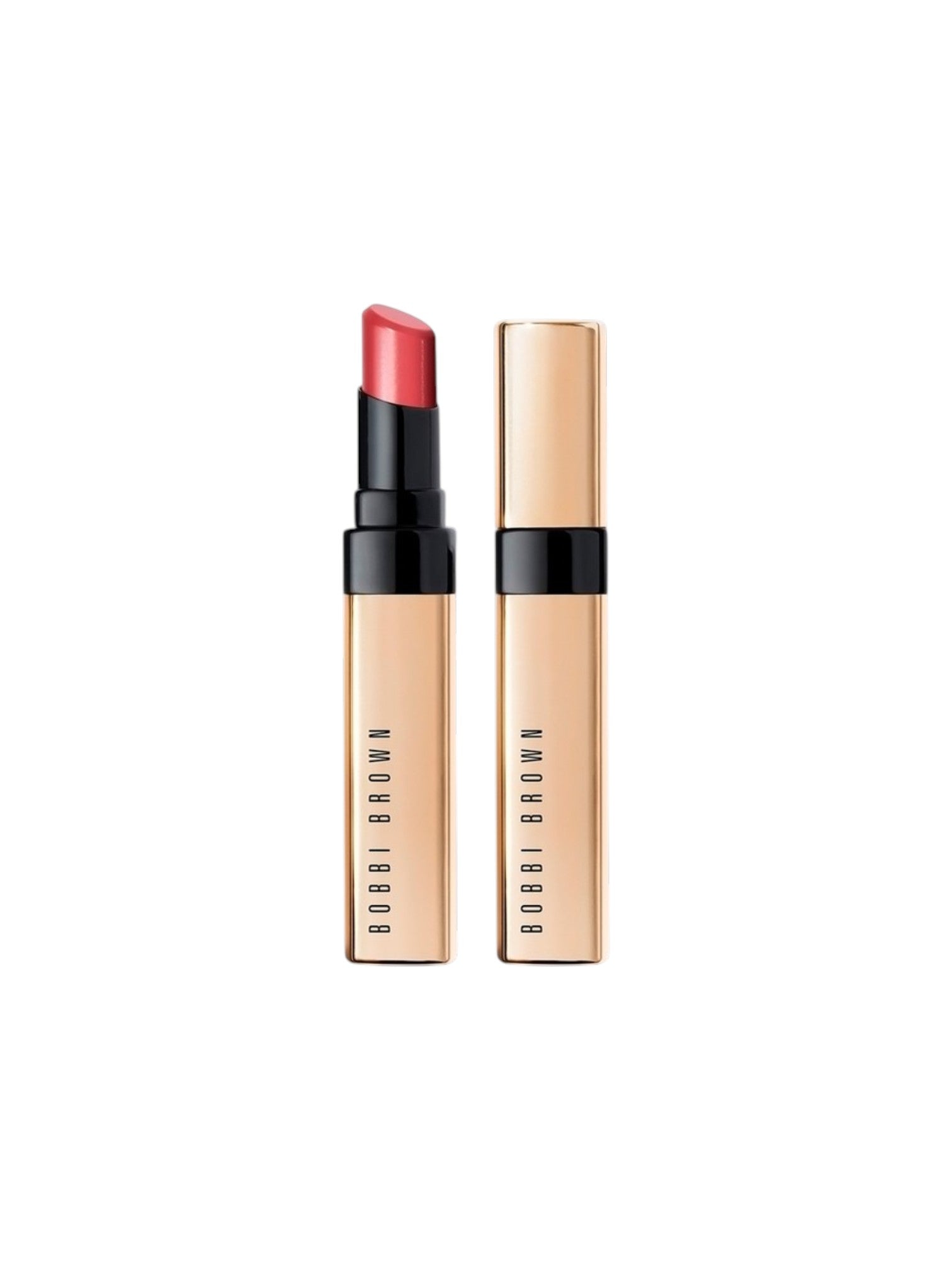 Two Bobbi Brown lipsticks on a white background. Bobbi Brown, Monza Outlet, Monza Fashion, Shein Outlet