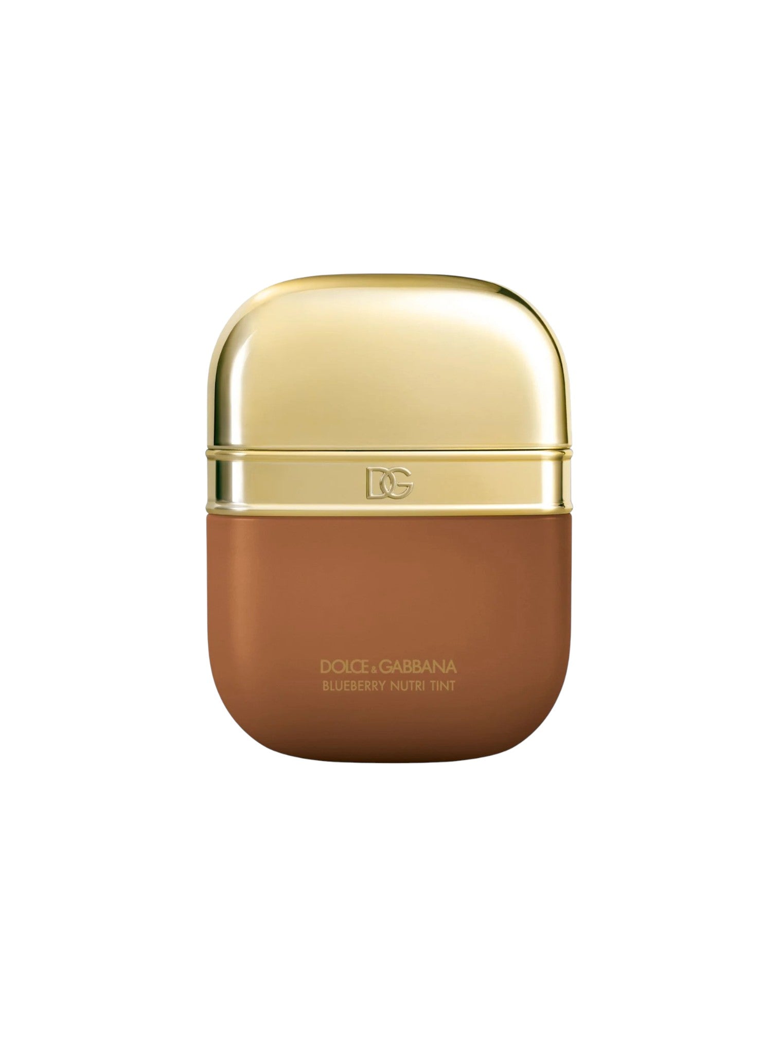 Dolce & Gabbana Sunshine White Spray perfume bottle with a metallic gold cap and a warm brown body, centered on a plain white background. Dolce & Gabbana, Monza Outlet, Monza Fashion, Shein Outlet