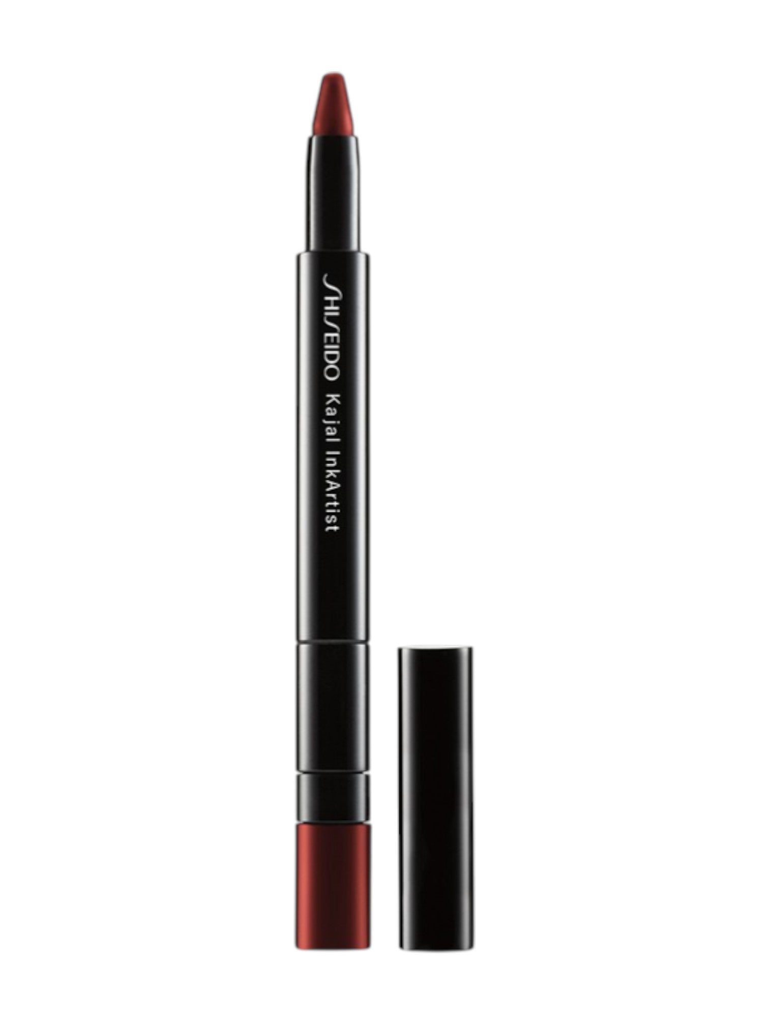 Lipstick with cap on a white background. Shiseido, Monza Outlet, Monza Fashion, Shein Outlet