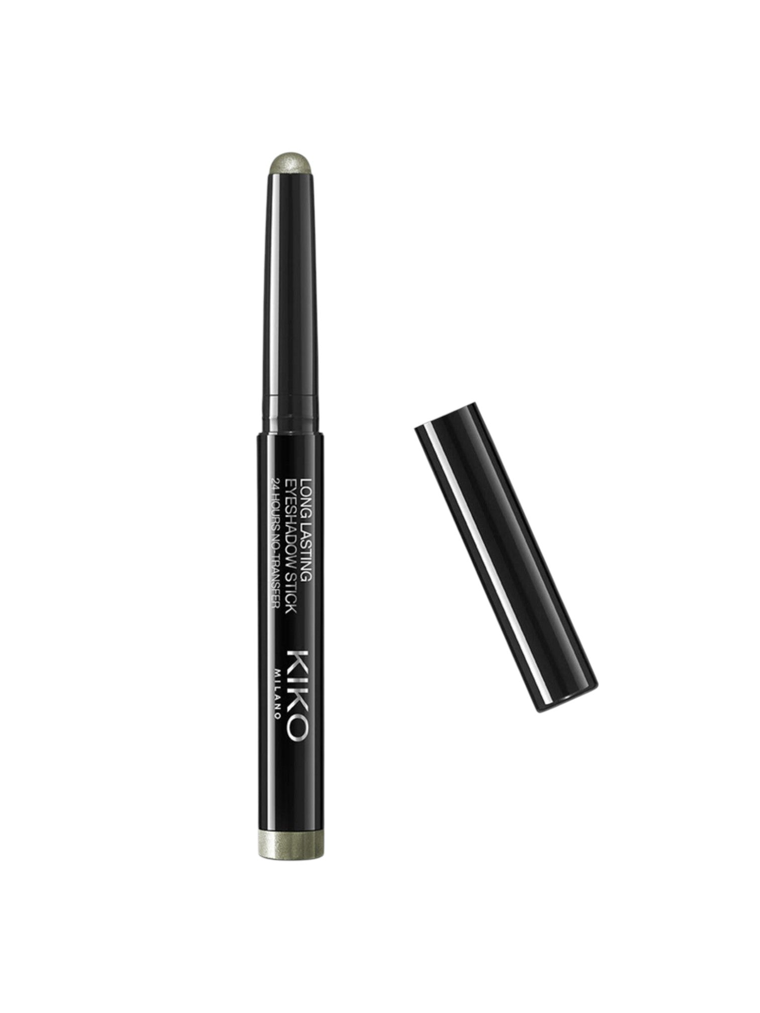 KIKO eyeshadow stick with open cap on a white background. Kiko, Monza Outlet, Monza Fashion, Shein Outlet