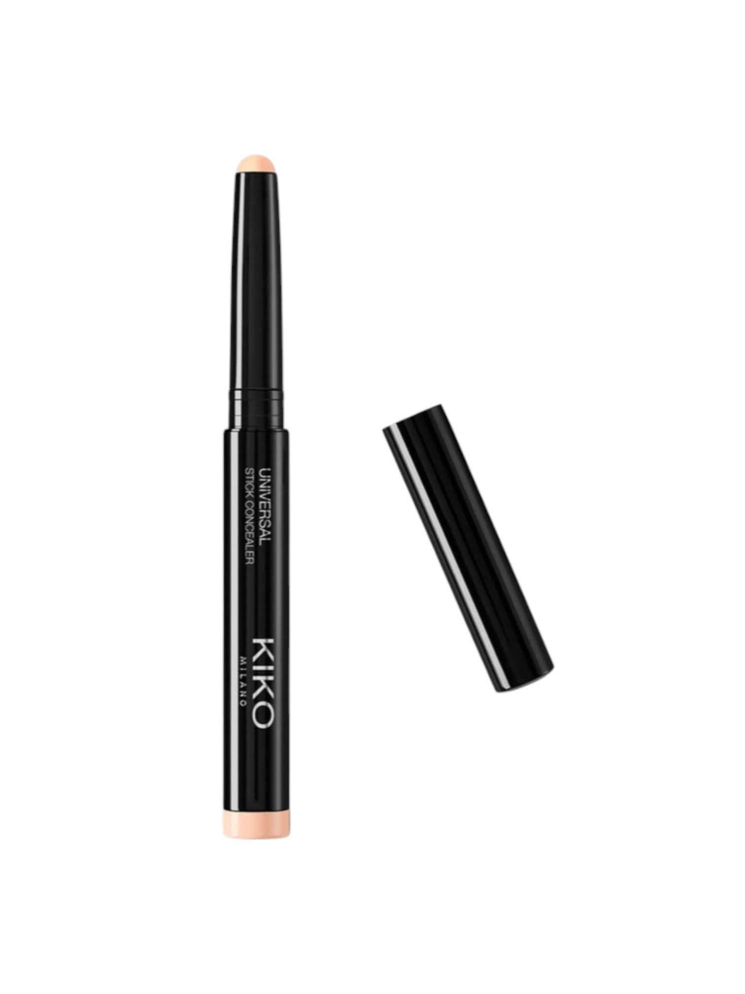 KIKO makeup concealer stick with cap on a white background. Kiko, Monza Outlet, Monza Fashion, Shein Outlet