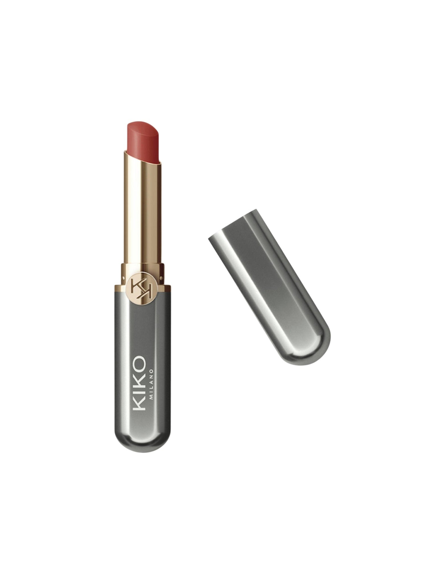 Kiko lipstick with case on a white background. Kiko, Monza Outlet, Monza Fashion, Shein Outlet