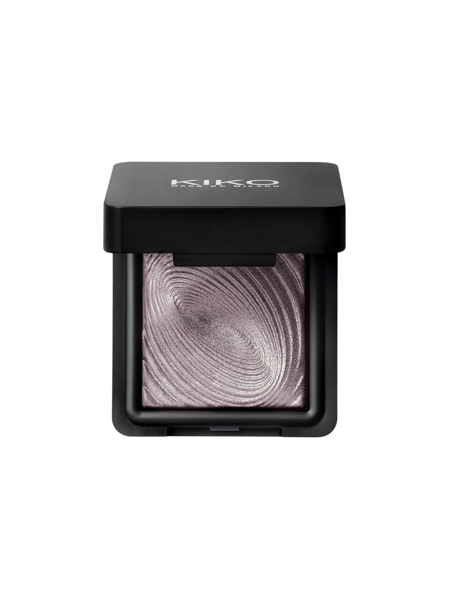 Kiko Milano eyeshadow in a black compact on a white background. Kiko Milano, Monza Outlet, Monza Fashion, Shein Outlet