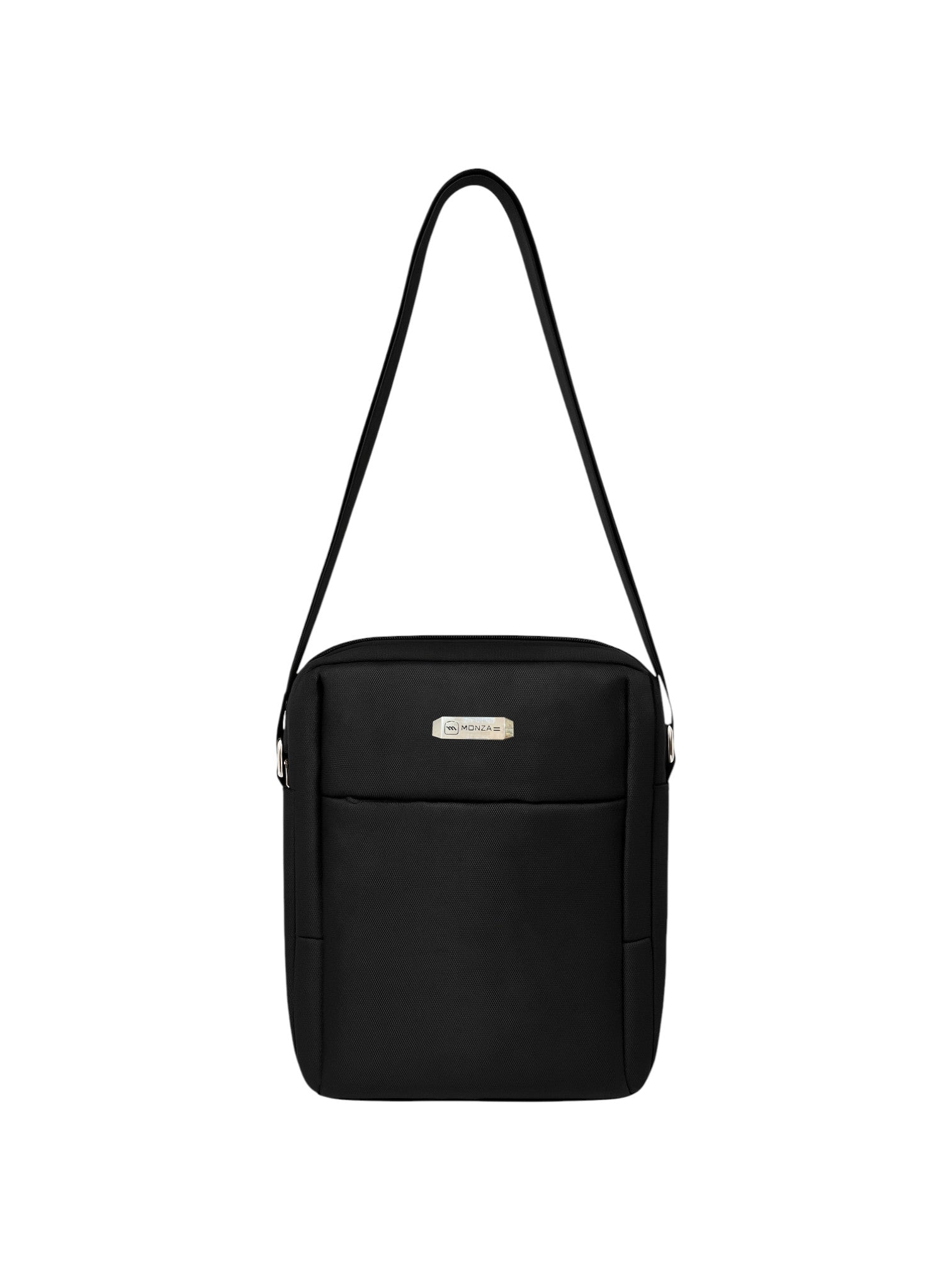 Black crossbody bag on a white background. Monza Italy Monza Outlet