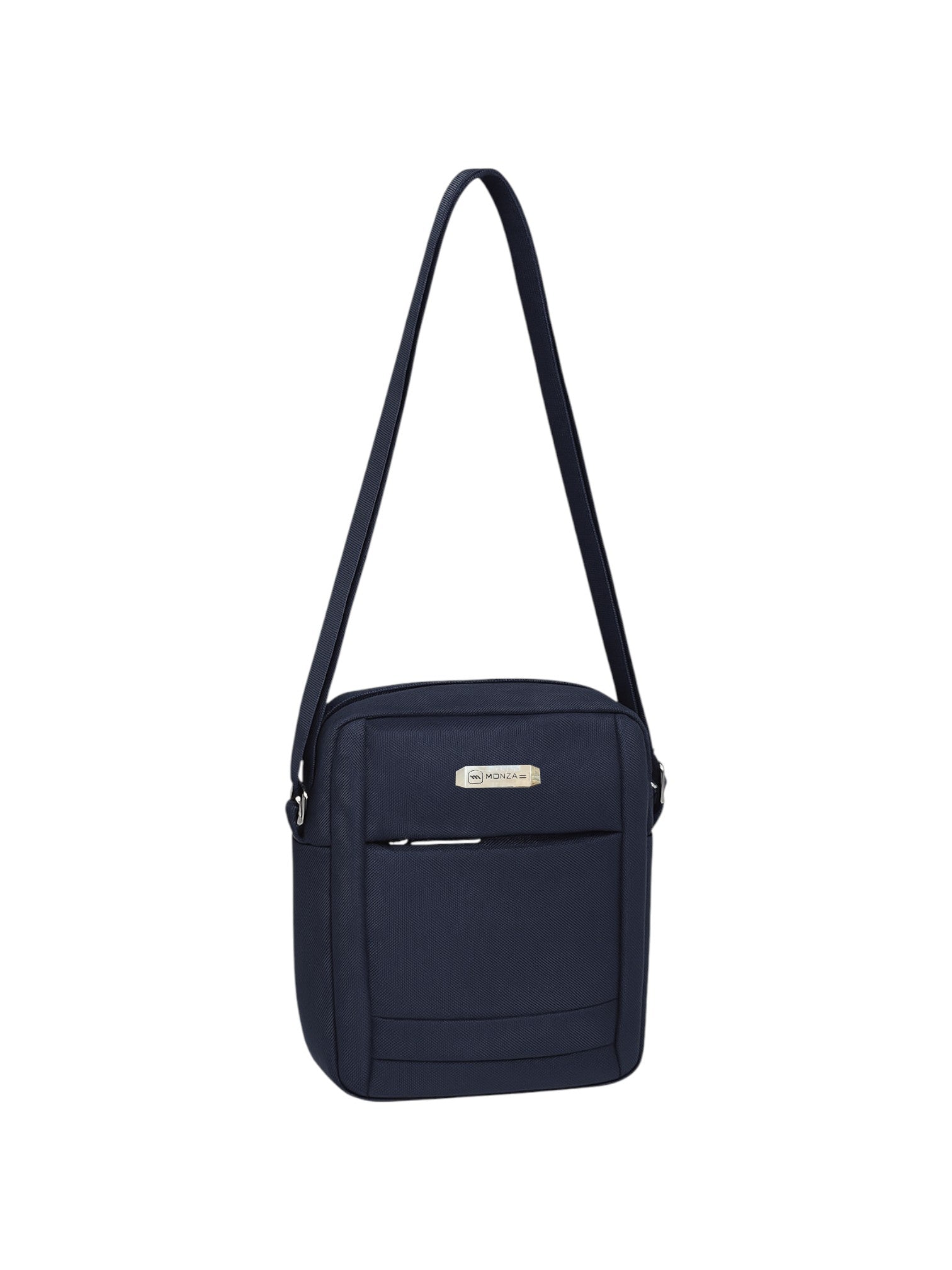 Navy crossbody bag on a white background. Monza Italy Monza Outlet