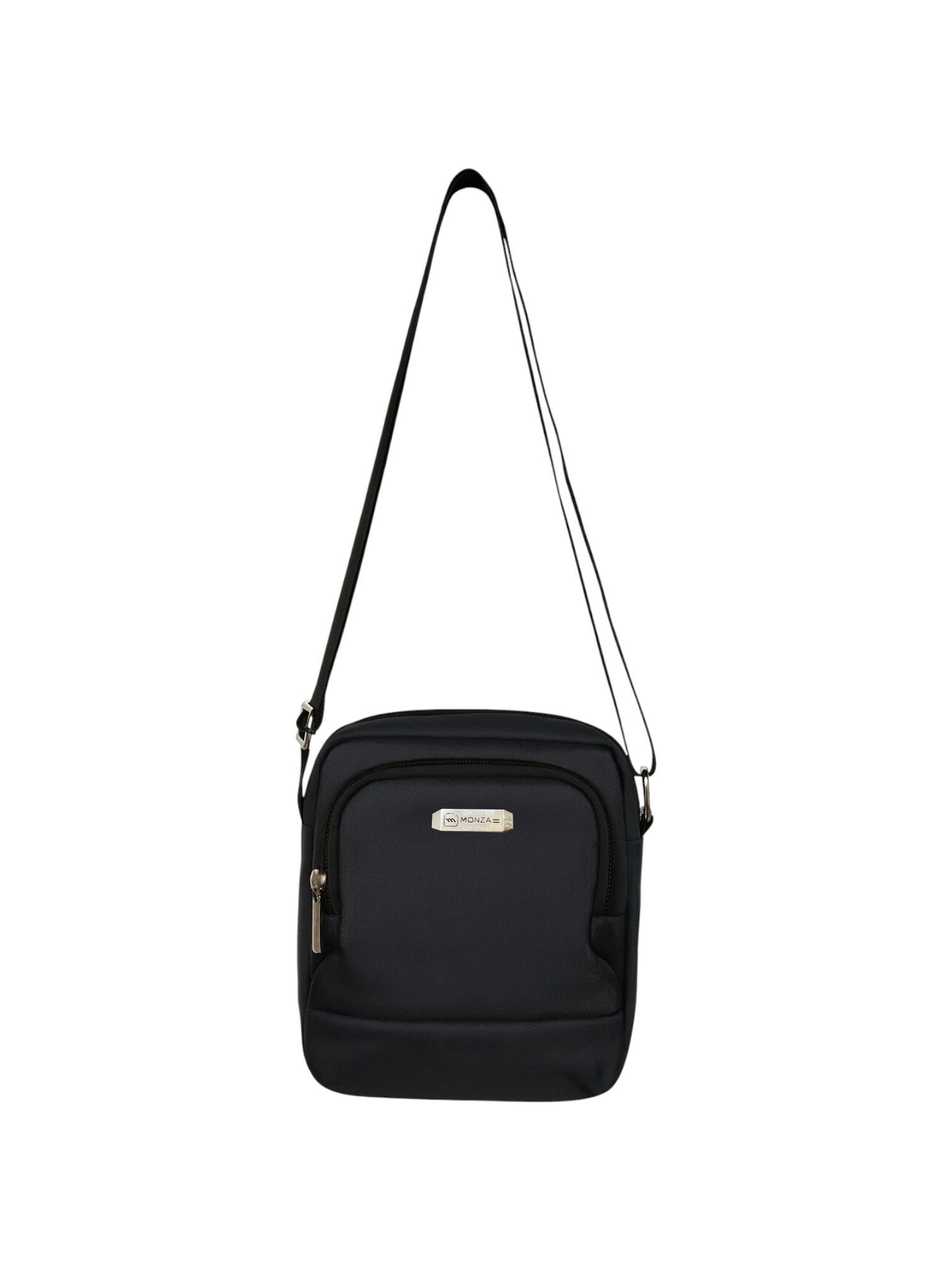 Black crossbody bag on a white background. Monza Italy Monza Outlet