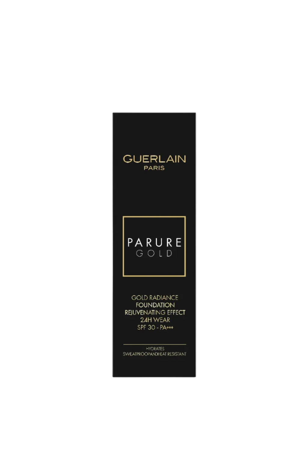 Guerlain Parure Gold foundation packaging on a white background. Monza Outlet